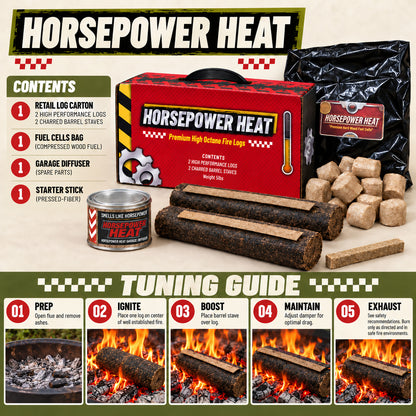 Horse Power Heat High Octane Log Full Case Kit