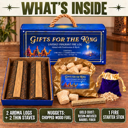 Gifts For The King  Frankincense and Myrrh Logs Full Kit Case