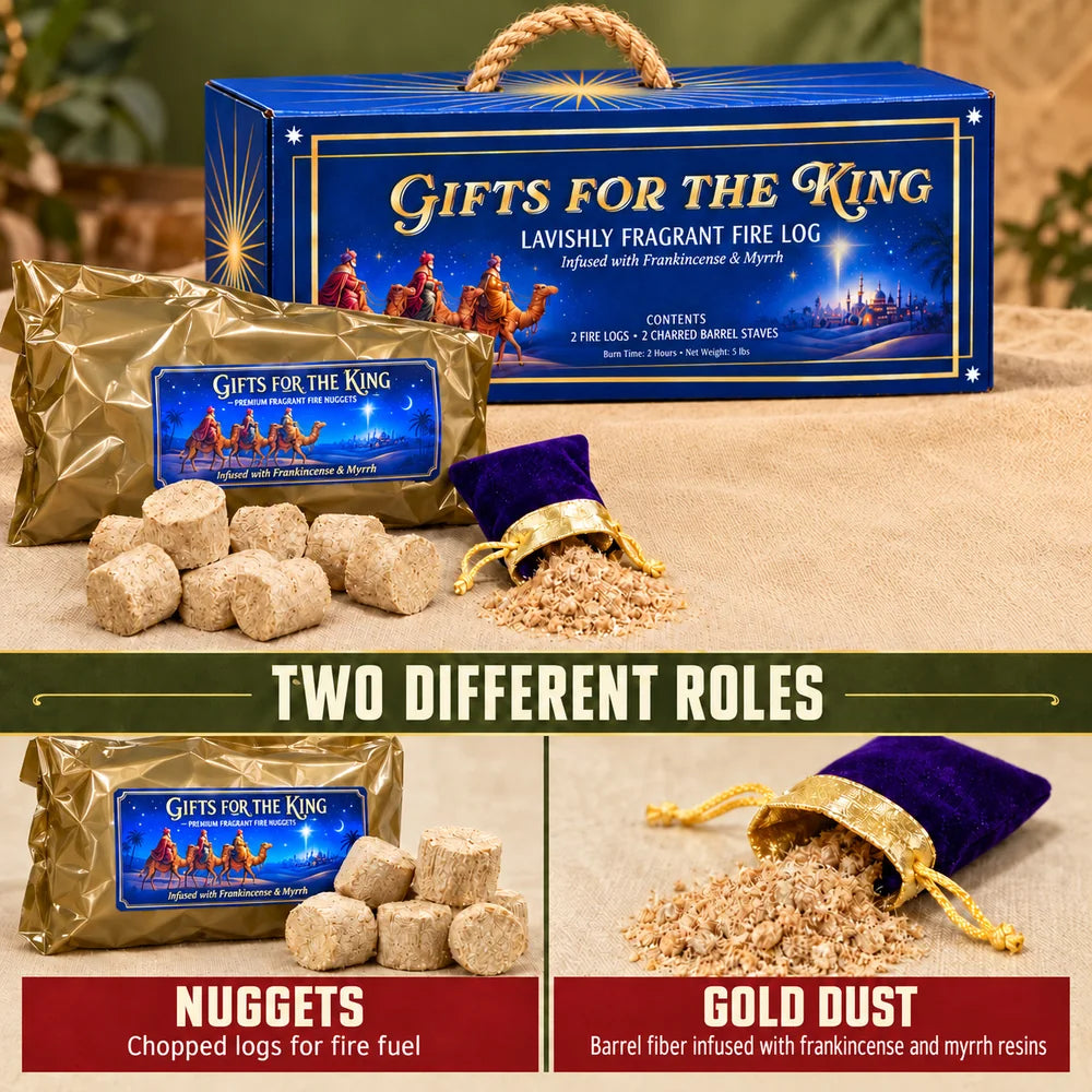 Gifts For The King  Frankincense and Myrrh Logs Full Kit Case