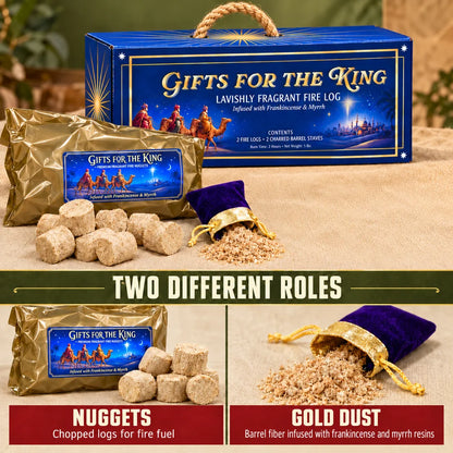 Gifts For The King  Frankincense and Myrrh Logs Full Kit Case