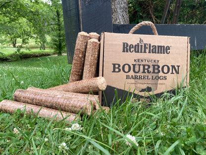 Kentucky Bourbon Barrel Log - Fire Pit Kit